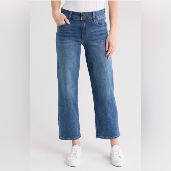 Kut from the Kloth Denim - Kut from the Kloth Lucy Double Button High Waist Wide Leg Jeans